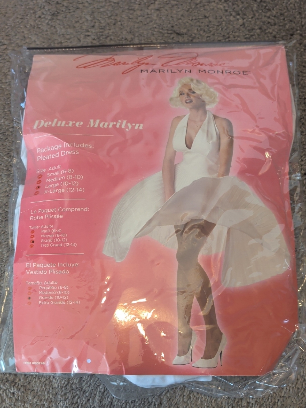 Marilyn Monroe Pink-Packaging Iconic White Dress Image
